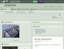 Tablet Screenshot of mio-mio-chocobo.deviantart.com
