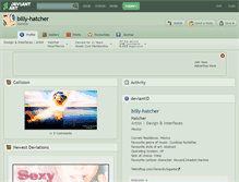 Tablet Screenshot of billy-hatcher.deviantart.com