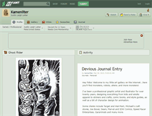 Tablet Screenshot of kamenliter.deviantart.com