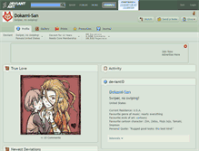 Tablet Screenshot of dokami-san.deviantart.com