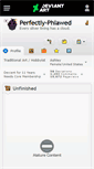 Mobile Screenshot of perfectly-phlawed.deviantart.com