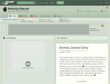 Tablet Screenshot of perfectly-phlawed.deviantart.com