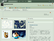 Tablet Screenshot of espada-de-amor.deviantart.com