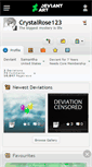 Mobile Screenshot of crystalrose123.deviantart.com