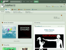 Tablet Screenshot of crystalrose123.deviantart.com