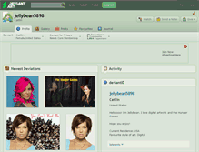 Tablet Screenshot of jellybean5898.deviantart.com