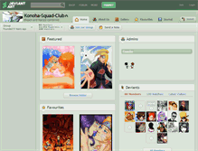 Tablet Screenshot of konoha-squad-club.deviantart.com