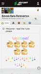 Mobile Screenshot of eevee-fans-foreverz.deviantart.com