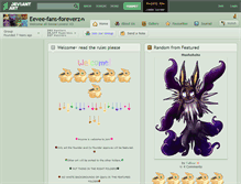 Tablet Screenshot of eevee-fans-foreverz.deviantart.com