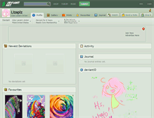 Tablet Screenshot of lizaplz.deviantart.com