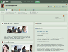 Tablet Screenshot of devilish-love-404.deviantart.com
