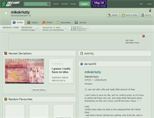 Tablet Screenshot of mikokriszty.deviantart.com