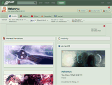 Tablet Screenshot of hahonryu.deviantart.com