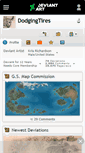 Mobile Screenshot of dodgingtires.deviantart.com