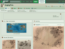 Tablet Screenshot of dodgingtires.deviantart.com