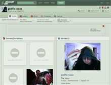 Tablet Screenshot of graffix-waxx.deviantart.com