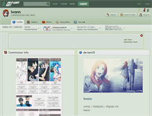 Tablet Screenshot of iwonn.deviantart.com