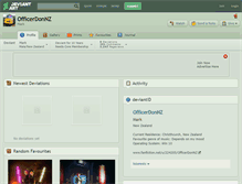Tablet Screenshot of officerdonnz.deviantart.com