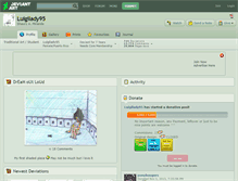 Tablet Screenshot of luigilady95.deviantart.com