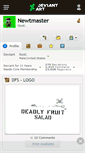 Mobile Screenshot of newtmaster.deviantart.com