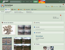 Tablet Screenshot of hermetique.deviantart.com