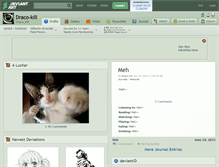 Tablet Screenshot of draco-kill.deviantart.com