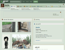 Tablet Screenshot of mantie.deviantart.com