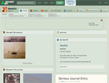 Tablet Screenshot of doeskin.deviantart.com