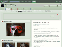 Tablet Screenshot of chardwolfarmory.deviantart.com