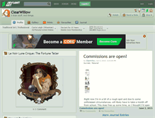 Tablet Screenshot of clearwillow.deviantart.com