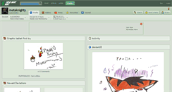 Desktop Screenshot of metaknighty.deviantart.com