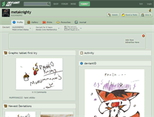 Tablet Screenshot of metaknighty.deviantart.com