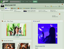 Tablet Screenshot of nekocrystal-chii.deviantart.com