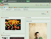 Tablet Screenshot of jarguello.deviantart.com