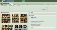Desktop Screenshot of kingreverant.deviantart.com