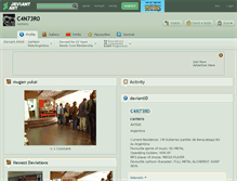 Tablet Screenshot of c4n73r0.deviantart.com