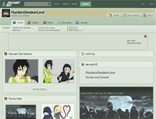 Tablet Screenshot of hunterxsmokerlove.deviantart.com