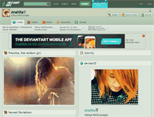 Tablet Screenshot of anahita.deviantart.com