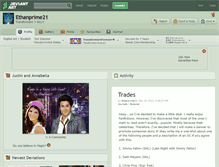 Tablet Screenshot of ethanprime21.deviantart.com