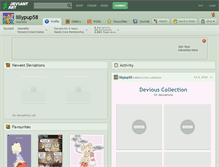 Tablet Screenshot of lillypup58.deviantart.com