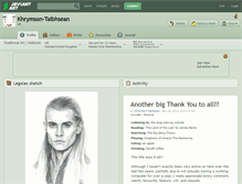 Tablet Screenshot of khrymson-taibhsean.deviantart.com