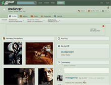Tablet Screenshot of deadjanegirl.deviantart.com