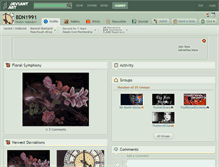 Tablet Screenshot of bdn1991.deviantart.com