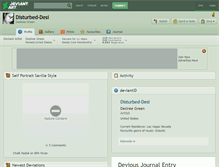 Tablet Screenshot of disturbed-desi.deviantart.com