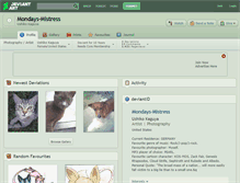 Tablet Screenshot of mondays-mistress.deviantart.com