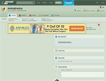 Tablet Screenshot of animatronica.deviantart.com
