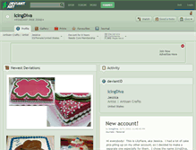 Tablet Screenshot of icingdiva.deviantart.com