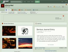 Tablet Screenshot of inferno-red.deviantart.com