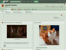 Tablet Screenshot of colorado-vampire.deviantart.com