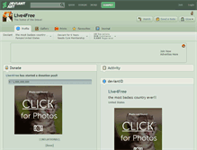Tablet Screenshot of live4free.deviantart.com